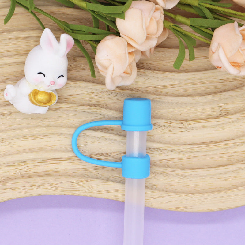 Wholesale 10mm Silicone Straw Cap Dustproof Plug